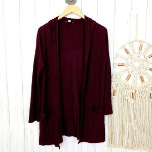 American Eagle Hooded Knit Duster Sweater
